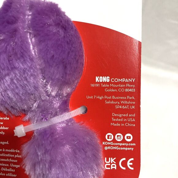 KONG Wubba Plush Squeaky Octopus Dog Toy Interactive Tug & Fetch Size Small Cute - Picture 6 of 16